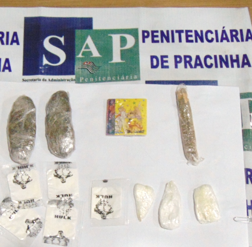 Grande quantidade de drogas é apreendida com visitas na Penitenciária 2 de Mirandópolis e na Penitenciária de Pracinha