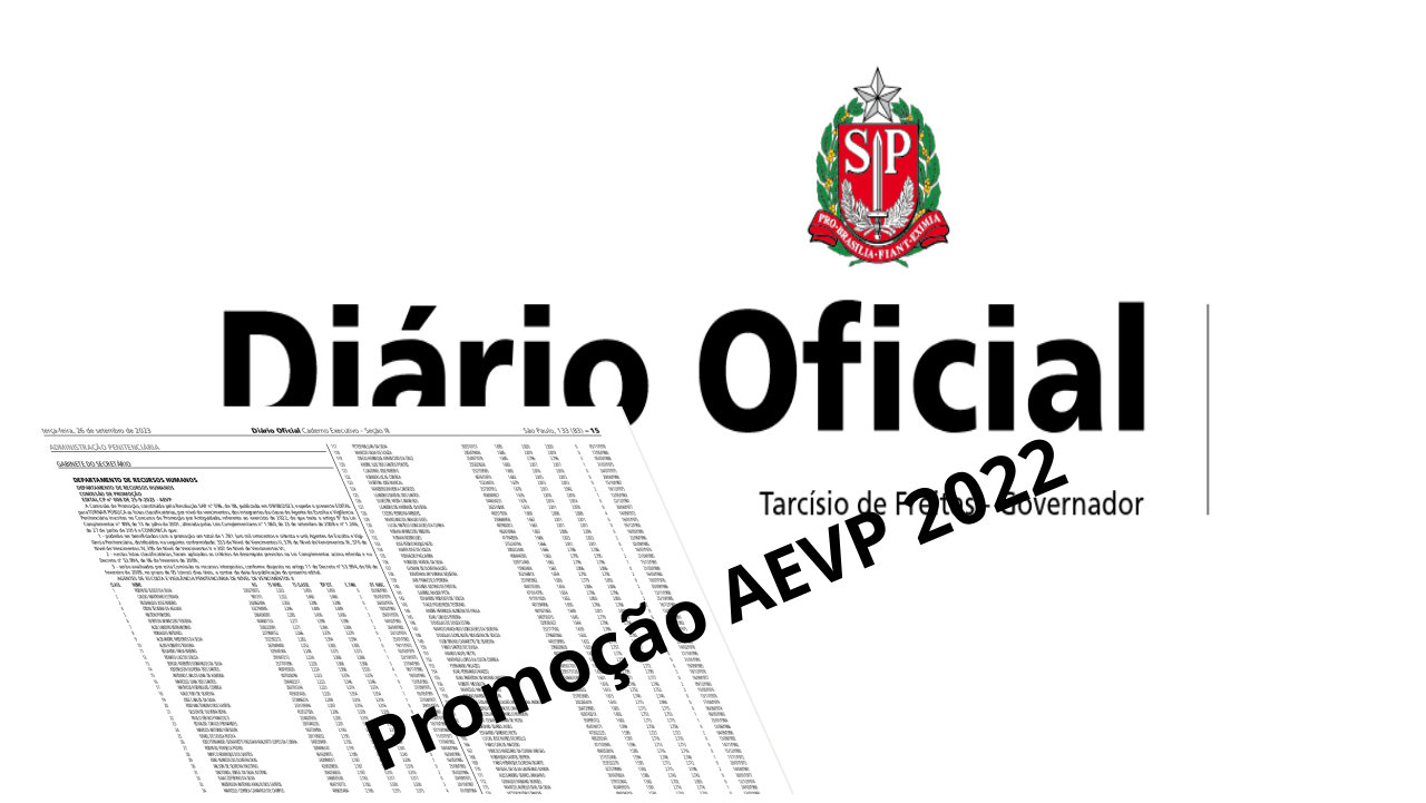 Divulgada a listagem do Concurso de promoção de AEVP's 2022 