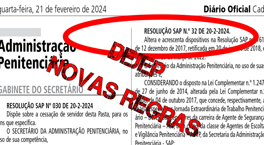 Nova resolução da SAP altera as regras do DEJEP