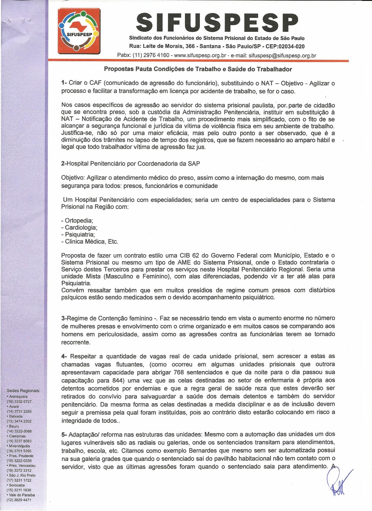 Proposta Pauta Condições de Trabalho e Saúde do Trabalhador - 2015 -page-001